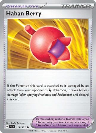 Scarlet & Violet: Prismatic Evolutions: 111/131 - Haban Berry - Common