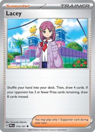 Scarlet & Violet: Prismatic Evolutions: 114/131 - Lacey - Uncommon