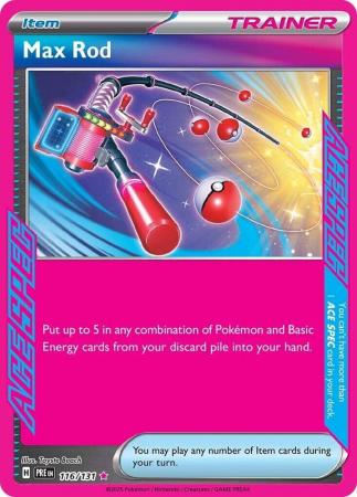 Scarlet & Violet: Prismatic Evolutions: 116/131 - Max Rod - Ace Rare