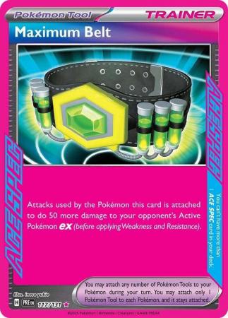 Scarlet & Violet: Prismatic Evolutions: 117/131 - Maximum Belt - Ace Rare