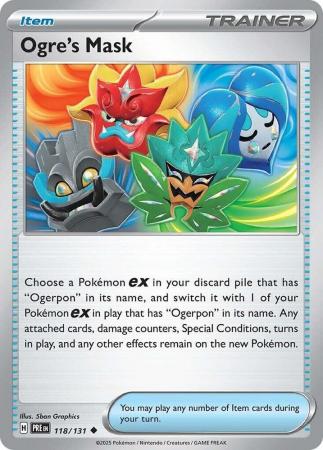 Scarlet & Violet: Prismatic Evolutions: 118/131 - Ogre's Mask - Uncommon