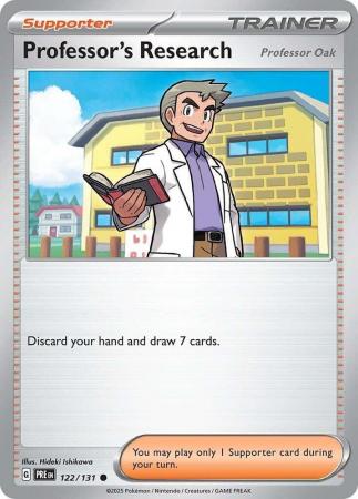 Scarlet & Violet: Prismatic Evolutions: 122/131 - Professor's Research (Professor Oak) - Common