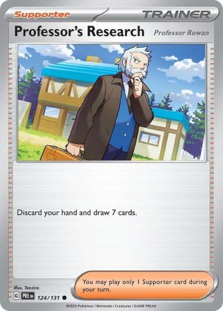 Scarlet & Violet: Prismatic Evolutions: 124/131 - Professor's Research (Professor Rowan) - Common