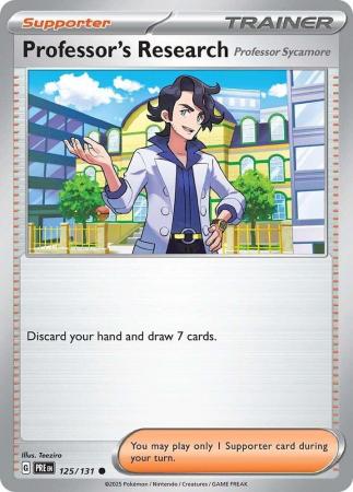 Scarlet & Violet: Prismatic Evolutions: 125/131 - Professor's Research (Professor Sycamore) - Common