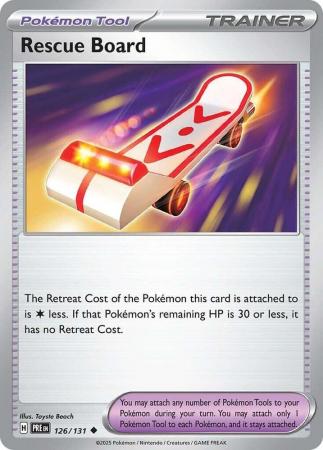 Scarlet & Violet: Prismatic Evolutions: 126/131 - Rescue Board - Uncommon