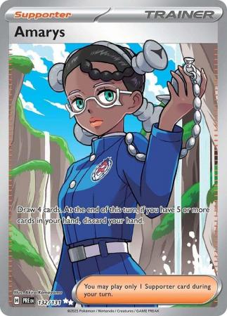 Scarlet & Violet: Prismatic Evolutions: Amarys - 132/131 - Full Art Secret Rare