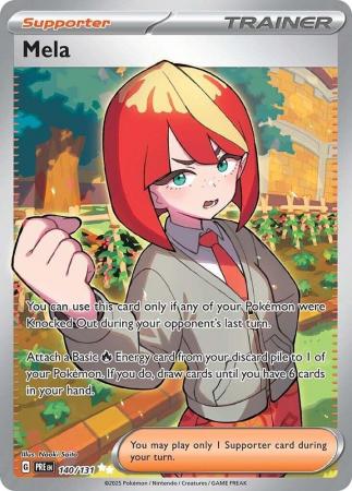 Scarlet & Violet: Prismatic Evolutions: 140/131 - Mela - Full Art Secret Rare