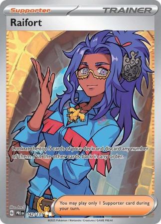 Scarlet & Violet: Prismatic Evolutions: 142/131 - Raifort - Full Art Secret Rare
