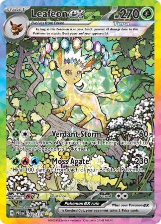 Scarlet & Violet: Prismatic Evolutions: 144/131 - Leafeon ex - Special Illustration Rare