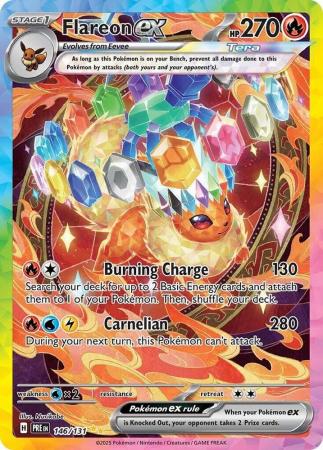 Scarlet & Violet: Prismatic Evolutions: 146/131 - Flareon ex - Special Illustration Rare