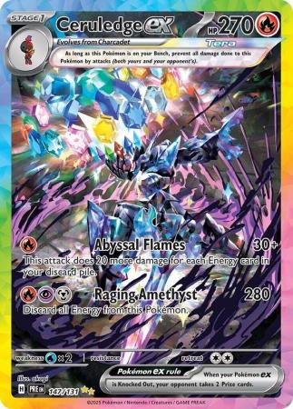 Scarlet & Violet: Prismatic Evolutions: 147/131 - Ceruledge ex - Special Illustration Rare