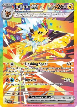 Scarlet & Violet: Prismatic Evolutions: 153/131 - Jolteon ex - Special Illustration Rare