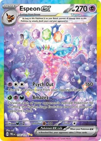 Scarlet & Violet: Prismatic Evolutions: 155/131 - Espeon ex - Special Illustration Rare