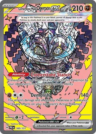 Scarlet & Violet: Prismatic Evolutions: 160/131 - Cornerstone Mask Ogerpon ex - Special Illustration Rare