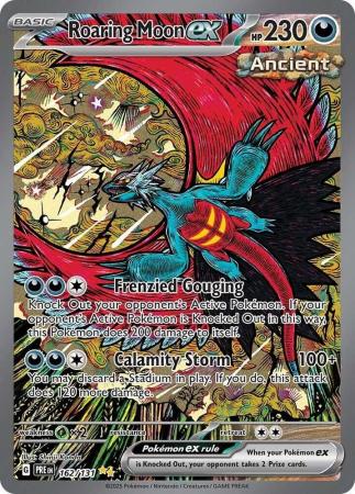 Scarlet & Violet: Prismatic Evolutions: 162/131 - Roaring Moon ex - Special Illustration Rare
