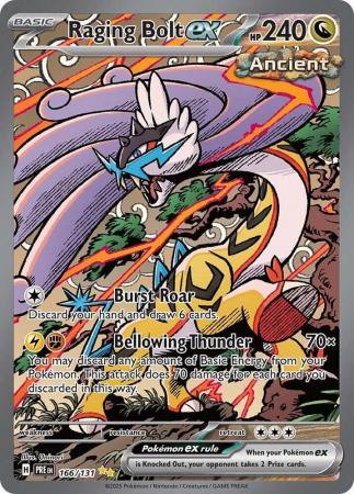 Scarlet & Violet: Prismatic Evolutions: 166/131 - Raging Bolt ex - Special Illustration Rare