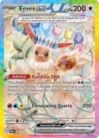 Scarlet & Violet: Prismatic Evolutions: 167/131 - Eevee ex - Special Illustration Rare
