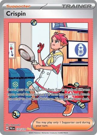 Scarlet & Violet: Prismatic Evolutions: 171/131 - Crispin - Special Illustration Rare