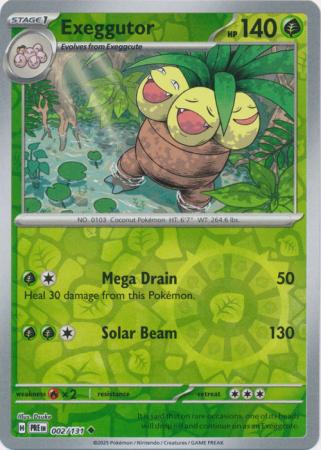 Scarlet & Violet: Prismatic Evolutions: 002/131 - Exeggutor - Uncommon Reverse Holo