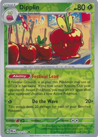 Scarlet & Violet: Prismatic Evolutions: 010/131 - Dipplin - Uncommon Reverse Holo