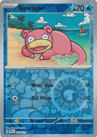 Scarlet & Violet: Prismatic Evolutions: 018/131 - Slowpoke - Common Reverse Holo
