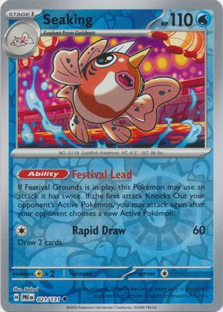 Scarlet & Violet: Prismatic Evolutions: 021/131 - Seaking - Uncommon Reverse Holo