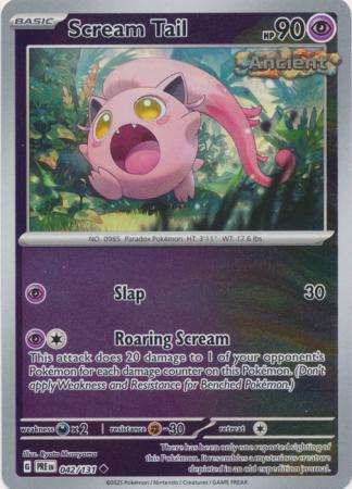 Scarlet & Violet: Prismatic Evolutions: 042/131 - Scream Tail - Uncommon Reverse Holo