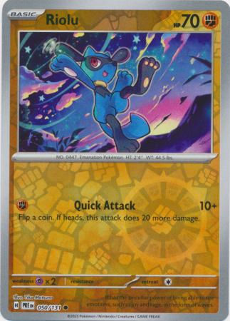 Scarlet & Violet: Prismatic Evolutions: 050/131 - Riolu - Common Reverse Holo