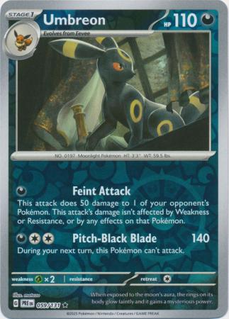 Scarlet & Violet: Prismatic Evolutions: 059/131 - Umbreon - Reverse Holo Rare