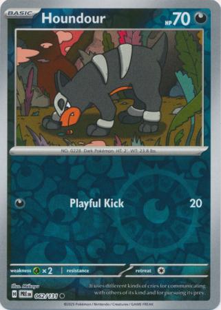 Scarlet & Violet: Prismatic Evolutions: 062/131 - Houndour - Common Reverse Holo