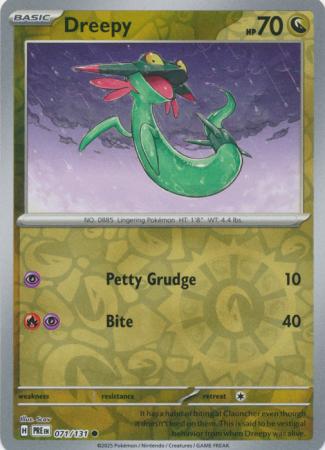 Scarlet & Violet: Prismatic Evolutions: 071/131 - Dreepy - Common Reverse Holo
