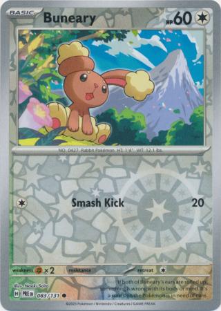 Scarlet & Violet: Prismatic Evolutions: 083/131 - Buneary - Common Reverse Holo