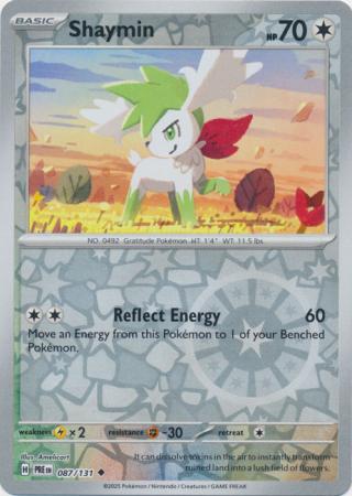 Scarlet & Violet: Prismatic Evolutions: 087/131 - Shaymin - Uncommon Reverse Holo