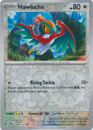 Scarlet & Violet: Prismatic Evolutions: 089/131 - Hawlucha - Uncommon Reverse Holo