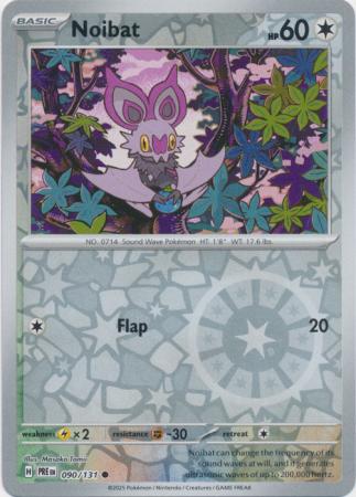 Scarlet & Violet: Prismatic Evolutions: 090/131 - Noibat - Common Reverse Holo
