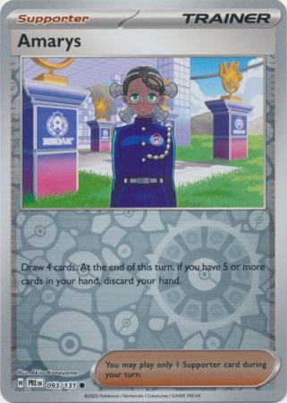 Scarlet & Violet: Prismatic Evolutions: 093/131 - Amarys - Common Reverse Holo