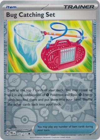 Scarlet & Violet: Prismatic Evolutions: 102/131 - Bug Catching Set - Uncommon Reverse Holo