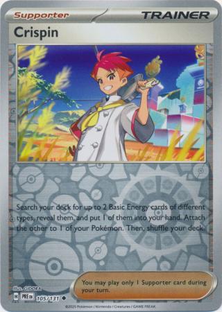 Scarlet & Violet: Prismatic Evolutions: 105/131 - Crispin - Uncommon Reverse Holo