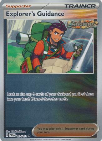 Scarlet & Violet: Prismatic Evolutions: 107/131 - Explorer's Guidance - Uncommon Reverse Holo