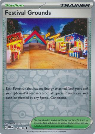 Scarlet & Violet: Prismatic Evolutions: 108/131 - Festival Grounds - Uncommon Reverse Holo