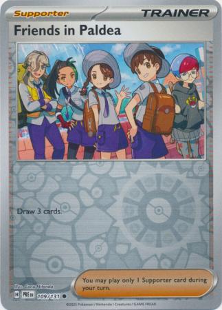Scarlet & Violet: Prismatic Evolutions: 109/131 - Friends in Paldea - Common Reverse Holo