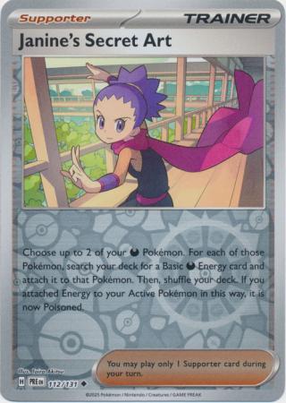 Scarlet & Violet: Prismatic Evolutions: 112/131 - Janine's Secret Art - Uncommon Reverse Holo