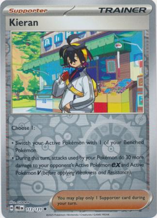 Scarlet & Violet: Prismatic Evolutions: 113/131 - Kieran - Uncommon Reverse Holo