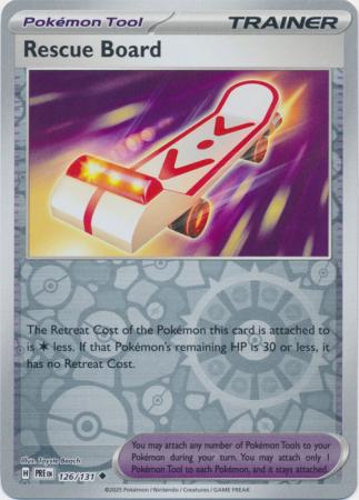 Scarlet & Violet: Prismatic Evolutions: 126/131 - Rescue Board - Uncommon Reverse Holo