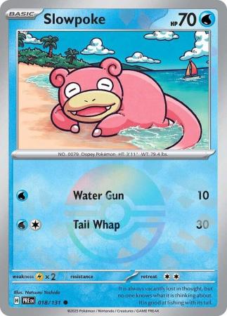 Scarlet & Violet: Prismatic Evolutions: 018/131 - Slowpoke - Common Pokeball Reverse Holo