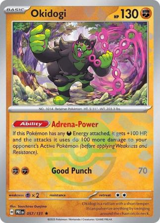 Scarlet & Violet: Prismatic Evolutions: 057/131 - Okidogi - Pokeball Reverse Holo Rare