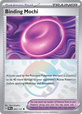 Scarlet & Violet: Prismatic Evolutions: 095/131 - Binding Mochi - Uncommon Pokeball Reverse Holo