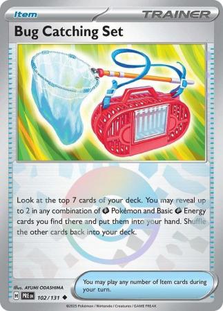 Scarlet & Violet: Prismatic Evolutions: 102/131 - Bug Catching Set - Uncommon Pokeball Reverse Holo