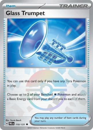 Scarlet & Violet: Prismatic Evolutions: 110/131 - Glass Trumpet - Uncommon Pokeball Reverse Holo
