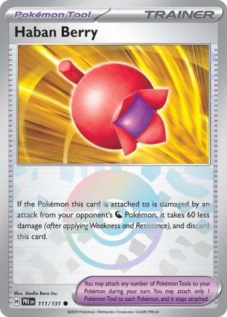 Scarlet & Violet: Prismatic Evolutions: 111/131 - Haban Berry - Common Pokeball Reverse Holo